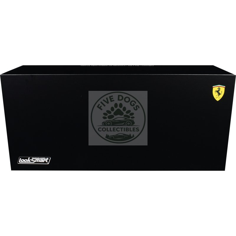 ferrari sf 24 #55 carlos sainz 3rd place formula one f1 "bahrain gp" (2024) with acrylic display case 1/18 model car by looksmart