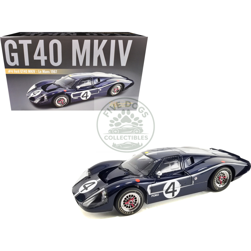 ford gt40 mkiv #4 denny hulme lloyd ruby "holman & moody" "24 hours of le mans" (1967) "masterpiece collection" 1/12 diecast model car by acme
