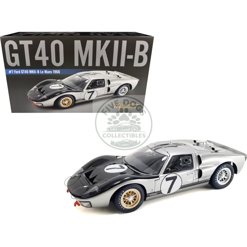 ford gt40 mkii b #7 graham hill brian muir "alan mann racing" "24 hours of le mans" (1966) "masterpiece collection" 1/12 diecast model car by acme