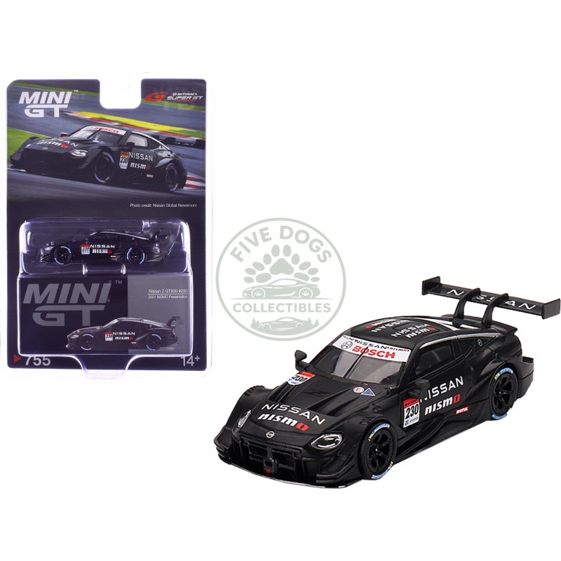 nissan z gt500 #230 "nismo presentation" "super gt series" (2021) limited edition 1/64 diecast model car by mini gt
