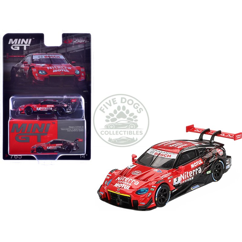 nissan z gt500 #3 katsumasa chiyo mitsunori takaboshi "niterra motul z nddp racing" "super gt series" (2023) limited edition 1/64 diecast model car by mini gt