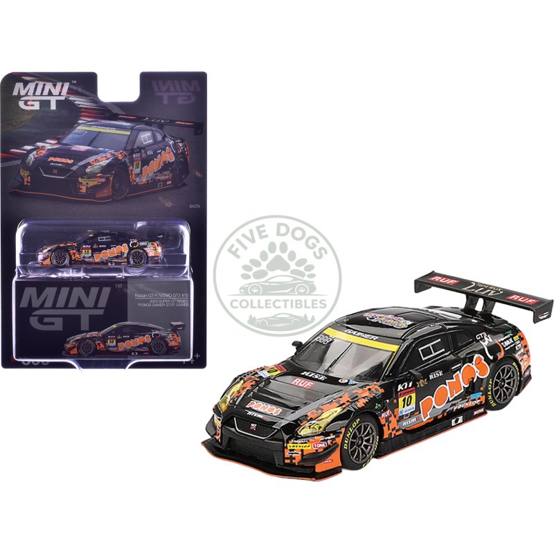 nissan gt r nismo gt3 #10 hironobu yasuda riki okusa "ponos gainer" "super gt series" (2023) limited edition 1/64 diecast model car by mini gt