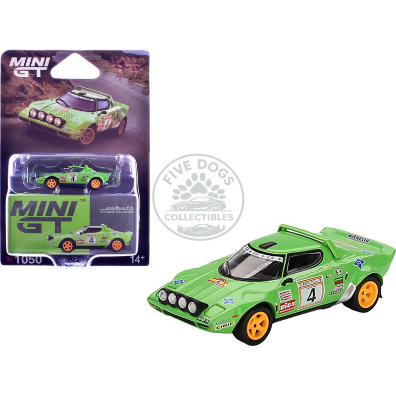 lancia stratos hf #4 jorge de bagration nuria llopis champion "spanish rally" (1979) limited edition 1/64 diecast model car by mini gt