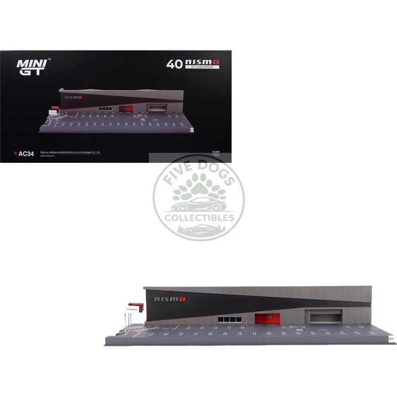 nissan motorsports & customizing co. ltd. nismo operation diorama 1/64 model by mini gt