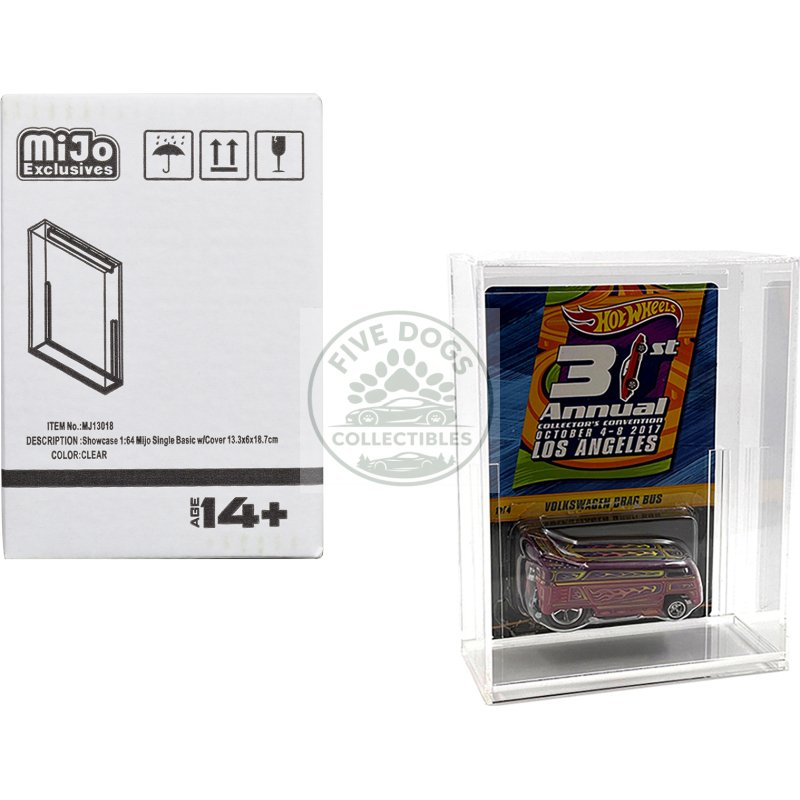 showcase basic single display case "mijo exclusives" for 1/64 scale models