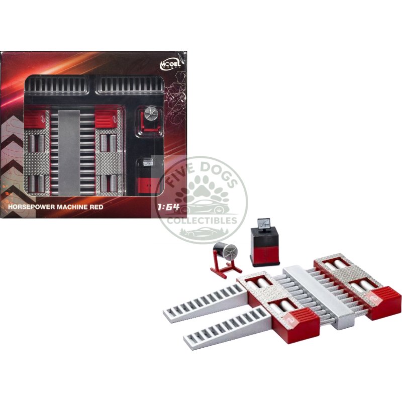 horsepower machine red 1/64 diecast model by model model