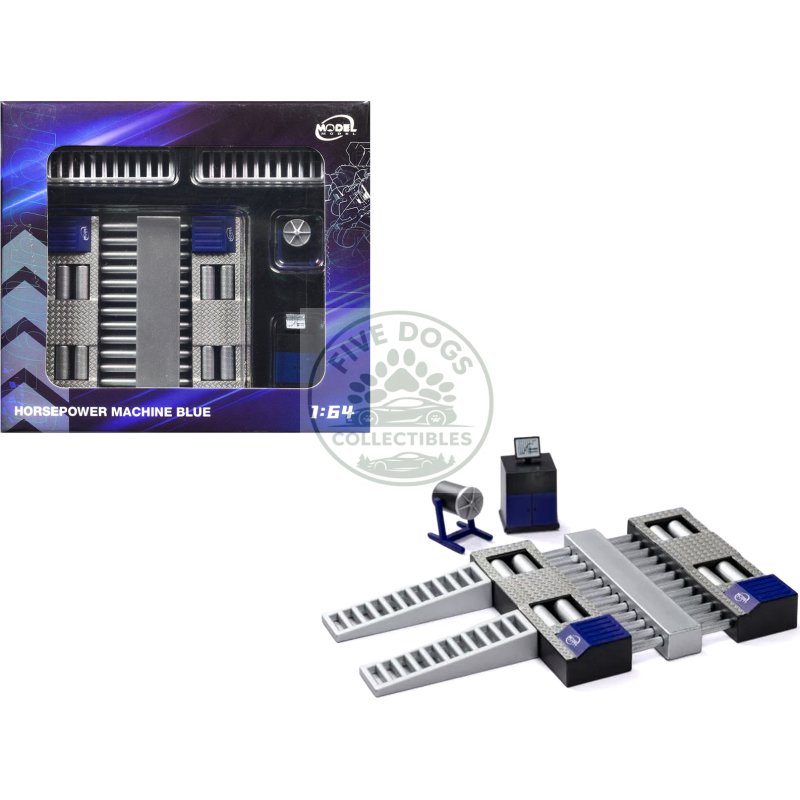 horsepower machine blue 1/64 diecast model by model model