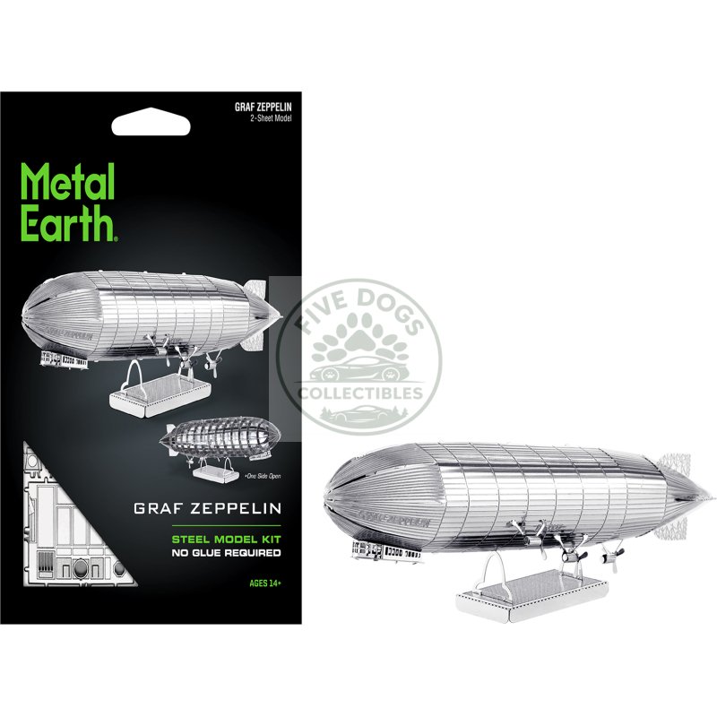 model kit graf zeppelin airship (moderate difficulty) steel model by metal earth