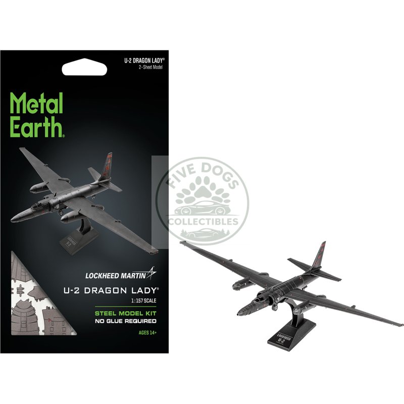 model kit lockheed martin u 2 dragon lady aircraft "united states air force" (moderate difficulty) steel model by metal earth