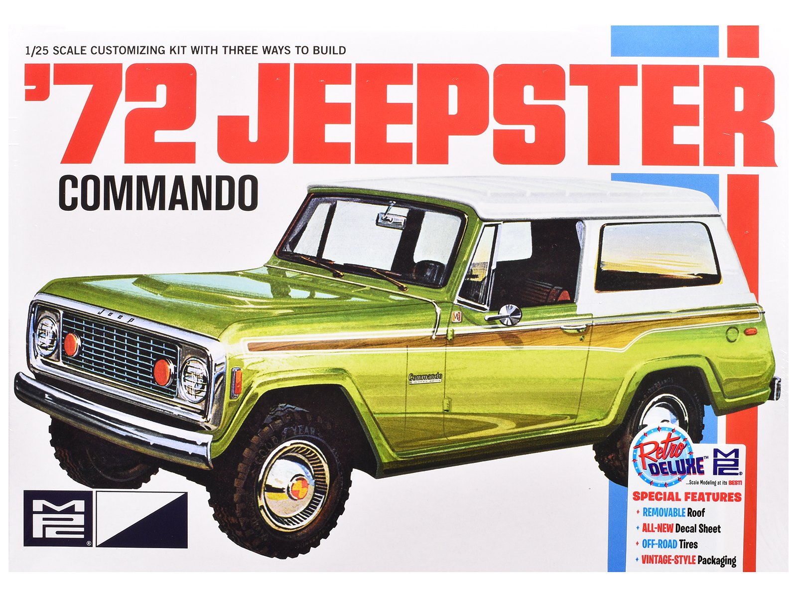 skill 2 model kit 1972 jeep jeepster commando 1/25 scale model by mpc skill 2 model kit 1972 jeep jeepster commando 1/25 scale model by mpc