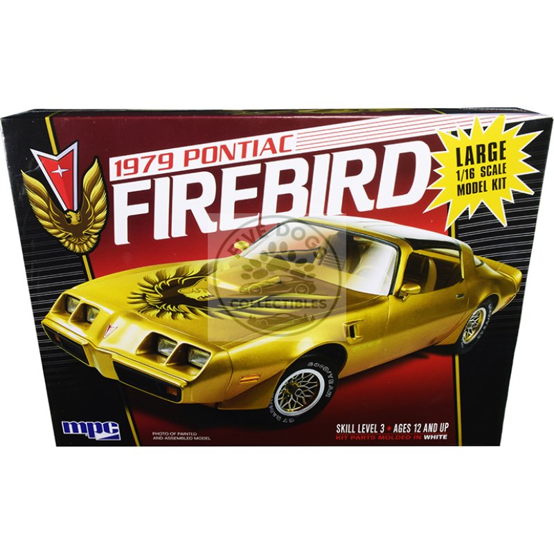 skill 3 model kit 1979 pontiac firebird 1/16 scale model by mpc