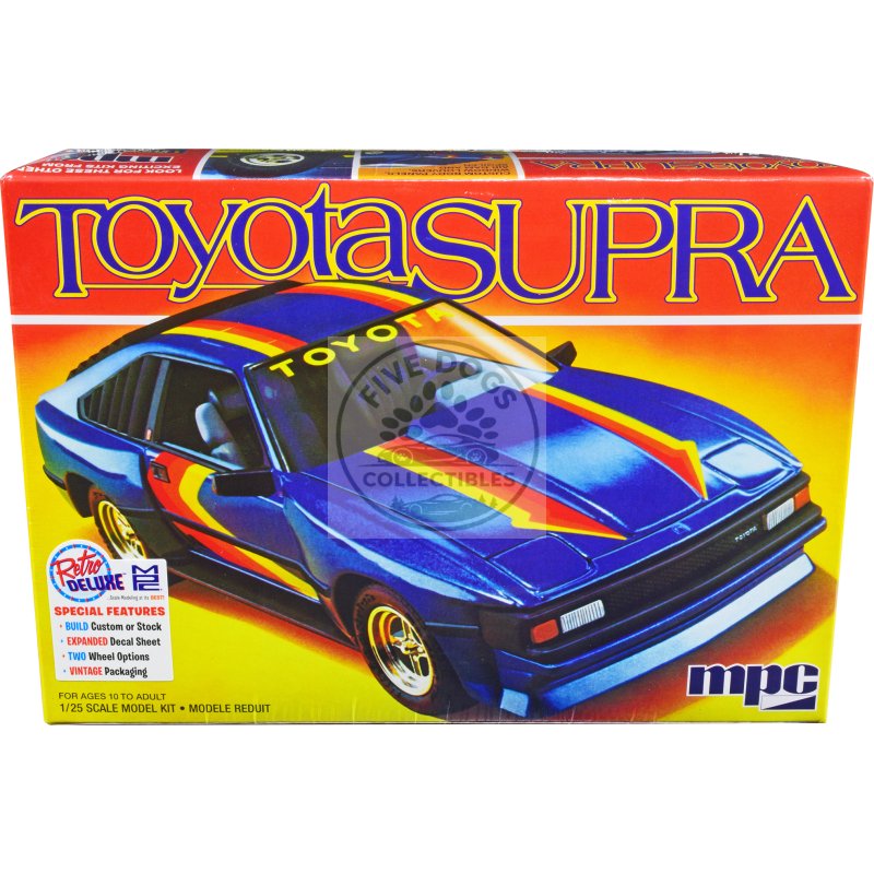 skill 2 model kit 1983 toyota celica supra 1/25 scale model car by mpc