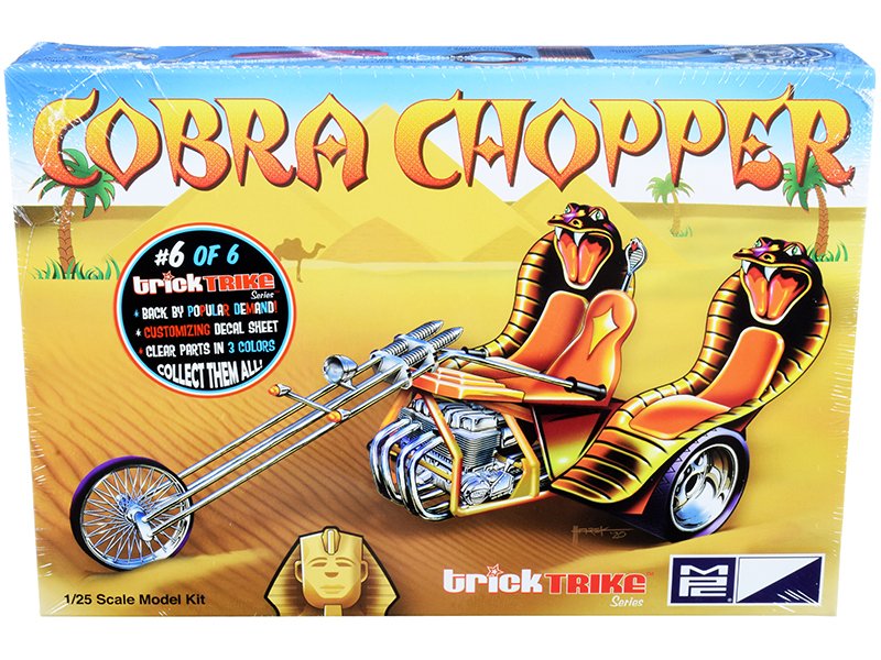 skill 2 model kit cobra chopper "trick trikes" series 1/25 scale model by mpc skill 2 model kit cobra chopper "trick trikes" series 1/25 scale model by mpc