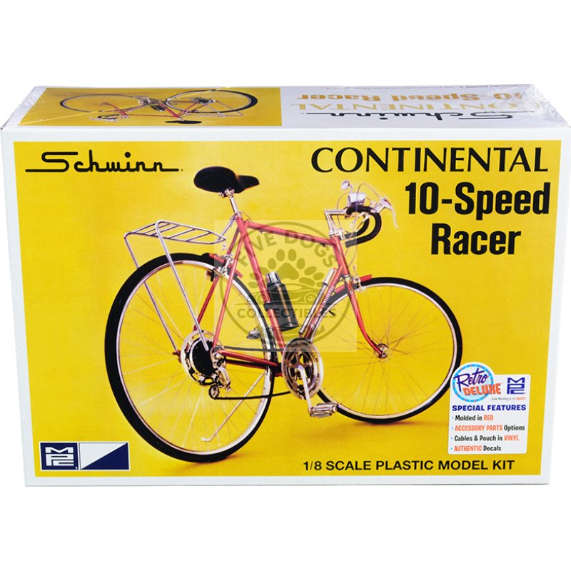 skill 2 model kit schwinn continental 10 speed bicycle 1/8 scale model by mpc