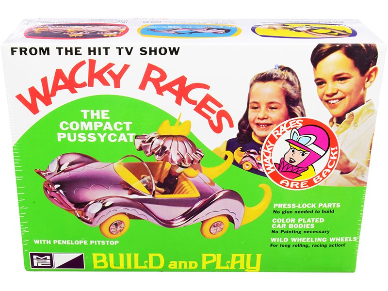 skill 2 snap model kit the compact pussycat with penelope pitstop figurine "wacky races" (1968) tv series 1/25 scale model by mpc skill 2 snap model kit the compact pussycat with penelope pitstop figurine "wacky races" (1968) tv series 1/25 scale model by mpc