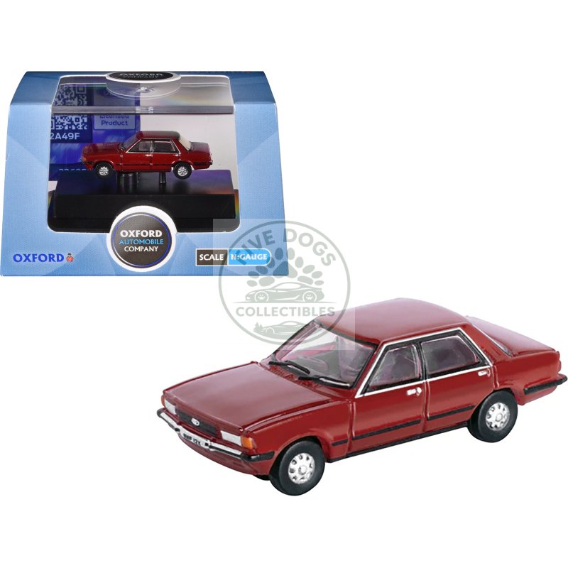 ford cortina mkv rhd (right hand drive) cardinal red 1/148 (n) scale diecast model car by oxford diecast
