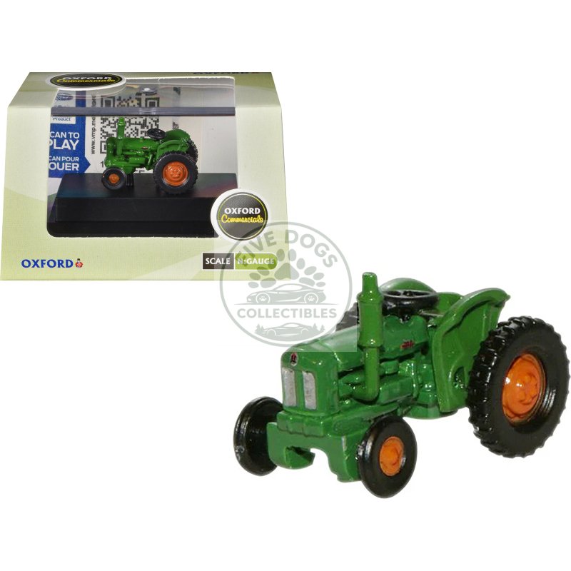 fordson tractor green with orange wheels 1/148 (n) scale diecast model car by oxford diecast