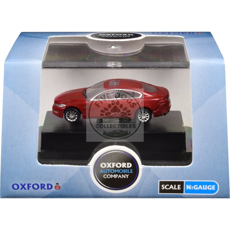 jaguar xf rhd (right hand drive) carnelian red 1/148 (n) scale diecast model car by oxford diecast