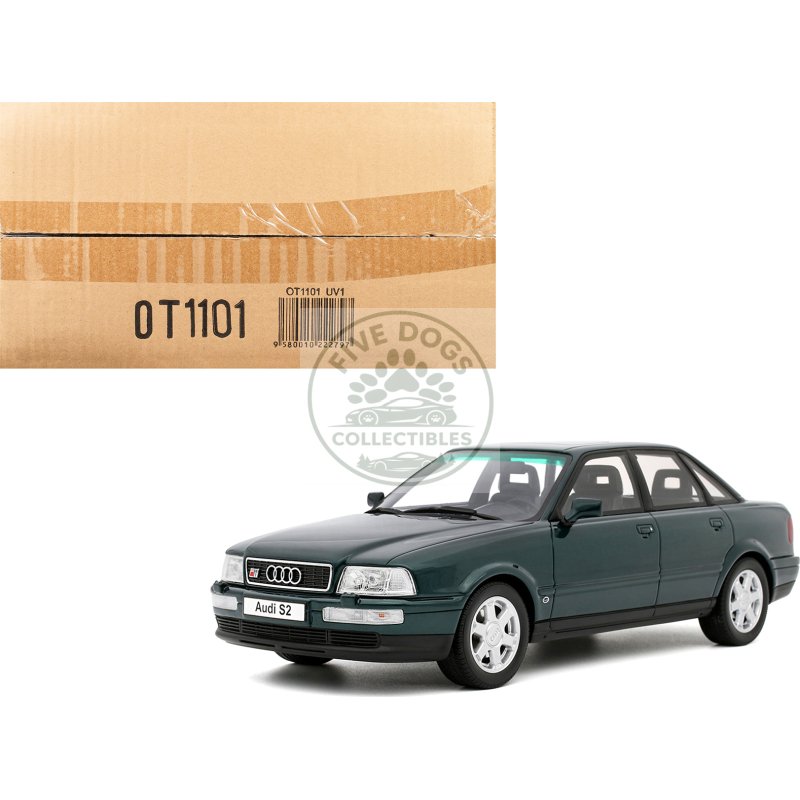 1993 audi s2 sedan emerald green metallic limited edition to 2000 pieces worldwide 1/18 model car by otto mobile