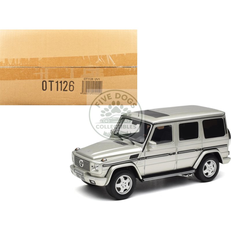 2003 mercedes benz g class 55 amg iridium silver metallic limited edition to 999 pieces worldwide 1/18 model car by otto mobile