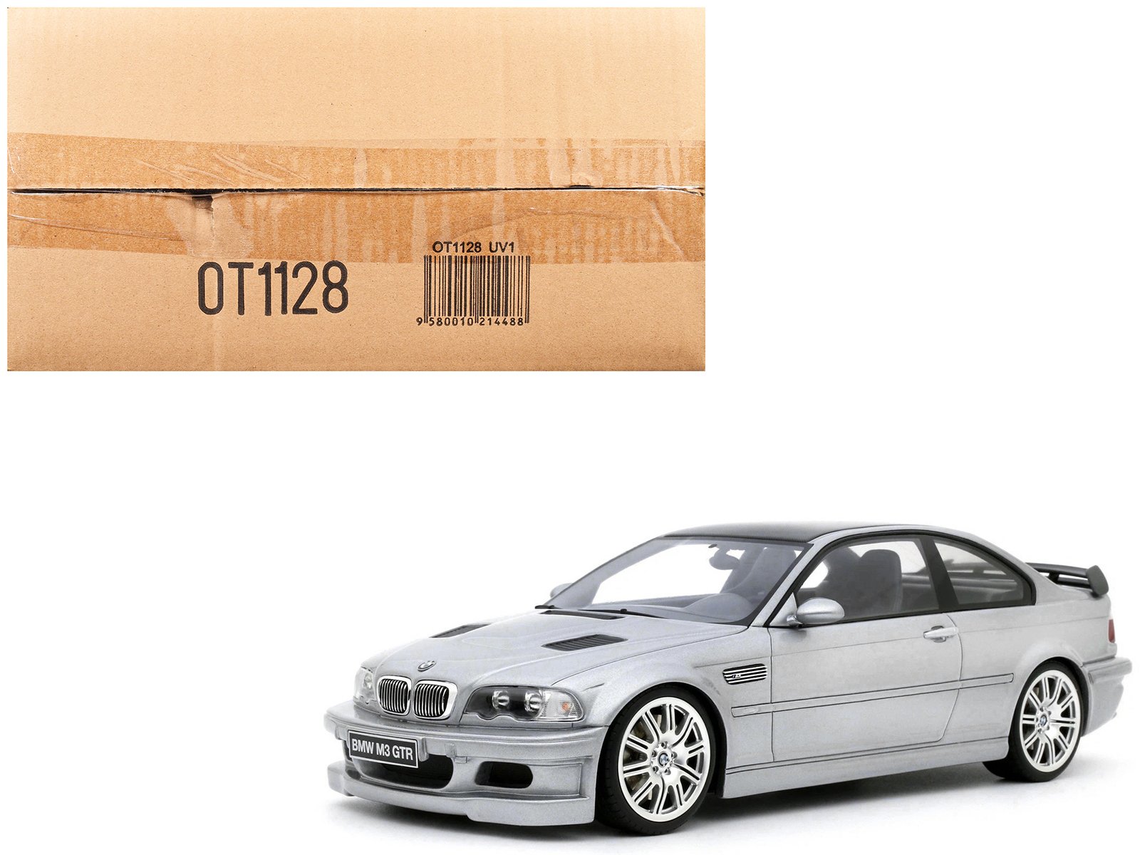 2001 bmw e46 m3 gtr street titan silver metallic 1/18 model car by otto mobile 2001 bmw e46 m3 gtr street titan silver metallic 1/18 model car by otto mobile