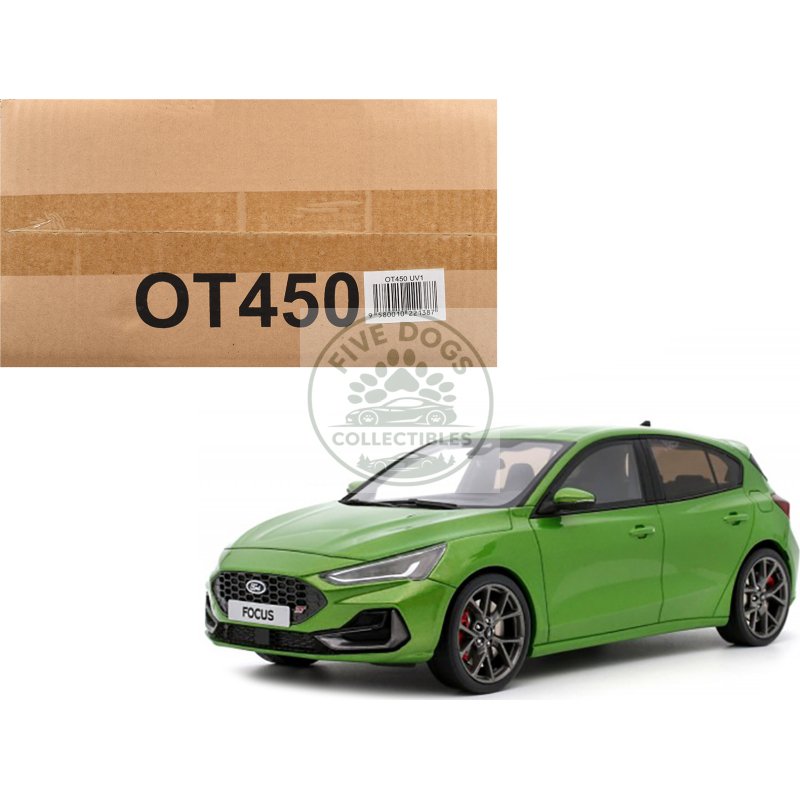 2022 ford focus mk5 st phase 2 mean green metallic limited edition to 2000 pieces worldwide 1/18 model car by otto mobile
