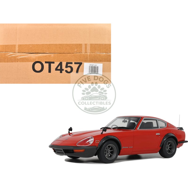 1972 nissan fairlady 240zg rhd (right hand drive) grand prix red limited edition to 3000 pieces worldwide 1/18 model car by otto mobile