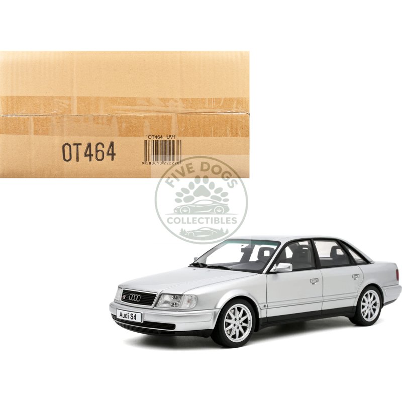 audi s4 (c4) 4.2 v8 crystal silver metallic limited edition to 2000 pieces worldwide 1/18 model car by otto mobile