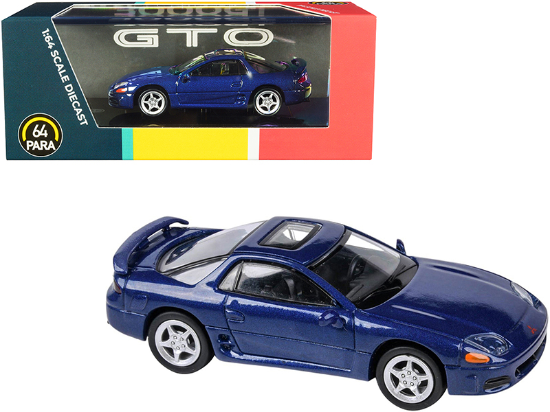 mitsubishi 3000gt gto with sunroof mariana blue metallic 1/64 diecast model car by paragon mitsubishi 3000gt gto with sunroof mariana blue metallic 1/64 diecast model car by paragon
