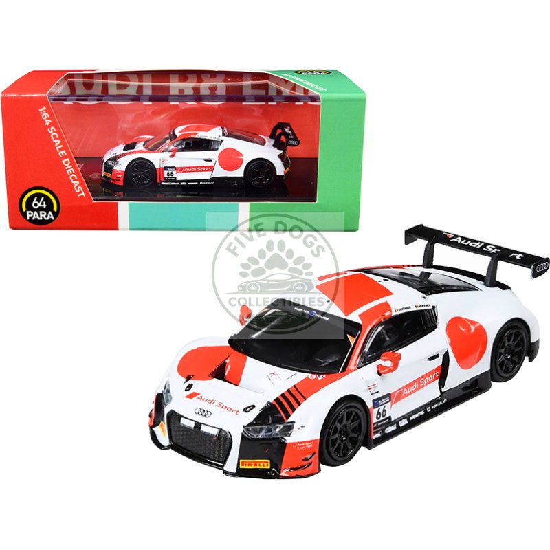audi r8 lms #66 wrt 2018 suzuka 10 hours 1/64 diecast model car by paragon