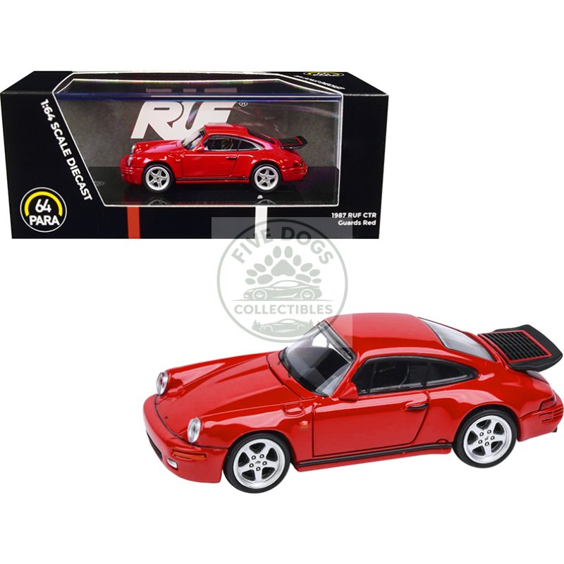 1987 ruf ctr guards red 1/64 diecast model car by paragon models