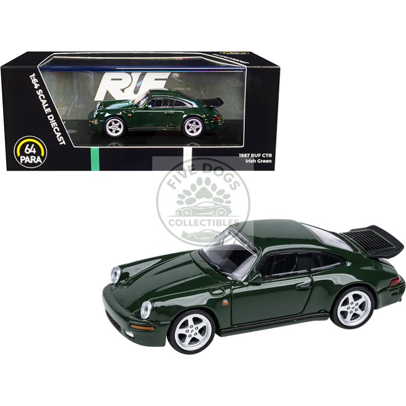1987 ruf ctr irish green 1/64 diecast model car by paragon models