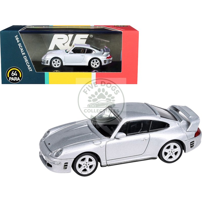 ruf ctr2 silver metallic 1/64 diecast model car by paragon