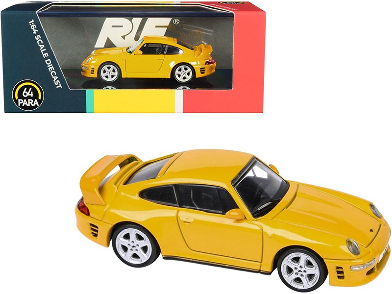 ruf ctr2 blossom yellow 1/64 diecast model car by paragon ruf ctr2 blossom yellow 1/64 diecast model car by paragon