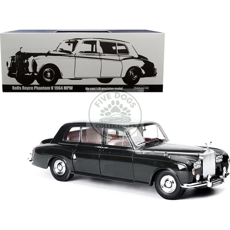 1964 rolls royce phantom v brewster green 1/18 diecast model car by paragon