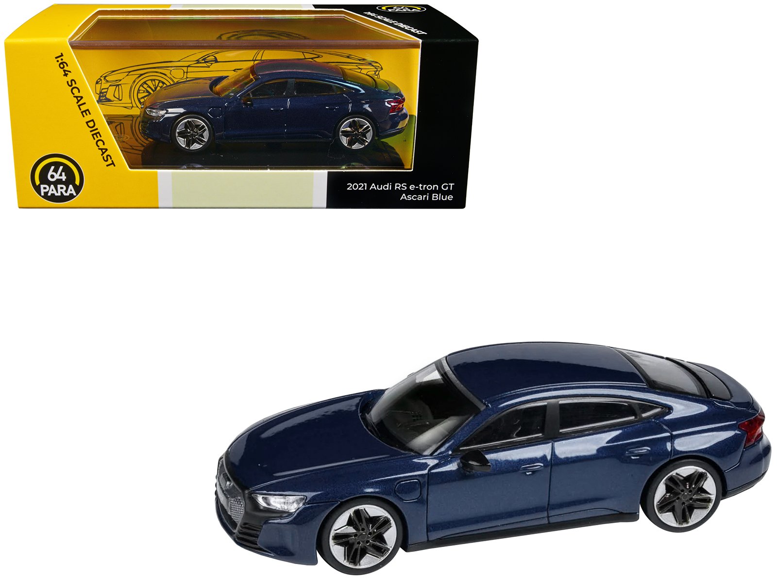 audi e tron gt rs ascari blue metallic 1/64 diecast model car by paragon models audi e tron gt rs ascari blue metallic 1/64 diecast model car by paragon models
