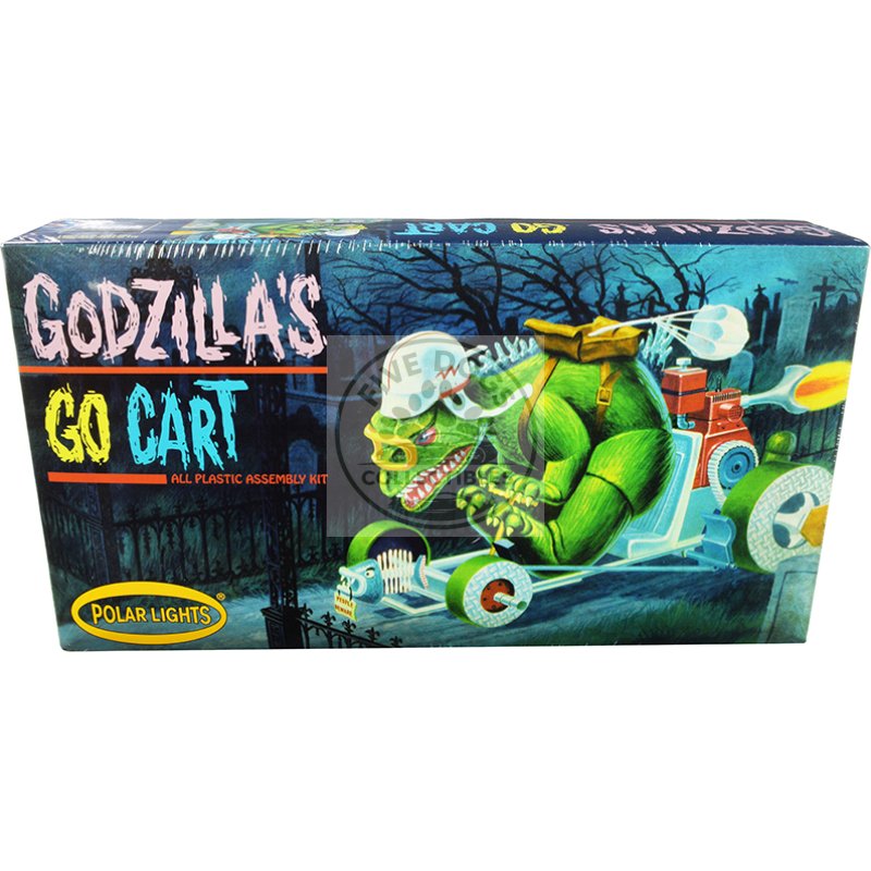 skill 2 model kit godzilla's go cart model kit by polar lights