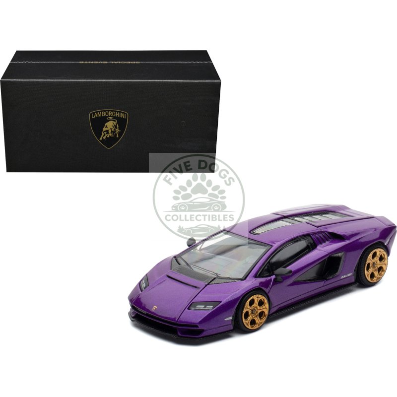 lamborghini countach lpi 800 4 viola pasifae purple metallic "hong kong toycar salon 2025" 1/64 diecast model car by pop race
