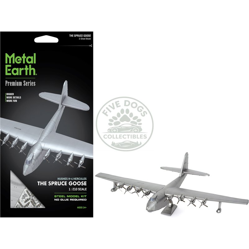 model kit hughes h 4 hercules flying boat "the spruce goose" (moderate difficulty) steel model by metal earth