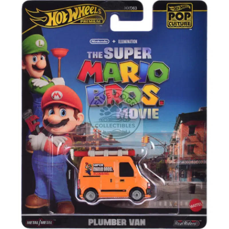hot wheels pop culture plumber van the super mario bros. movie