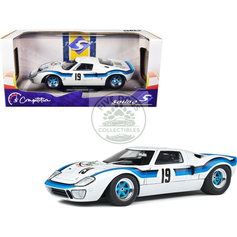 ford gt40 mk.1 rhd (right hand drive) #19 emilio marta "angola championship" (1973) "competition" series 1/18 diecast model car by solido