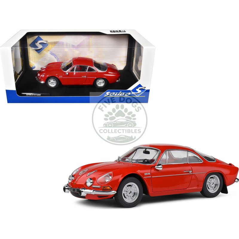 1969 alpine a110 1600s rouge vif red 1/18 diecast model car by solido