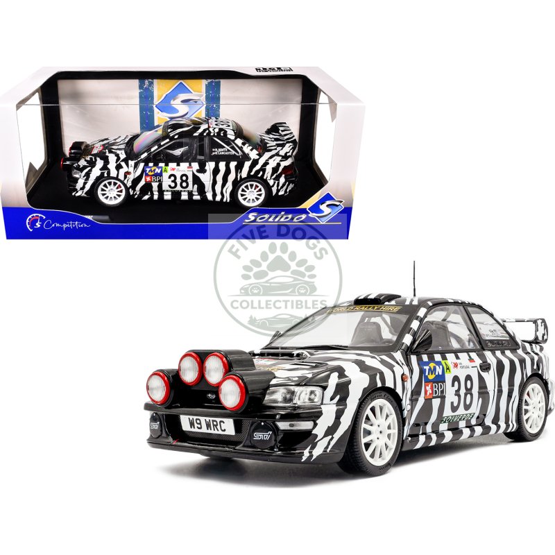 subaru impreza s5 wrc99 #38 nigel heath steve lancaster "rallye de portugal" (2001) "competition" series 1/18 diecast model car by solido