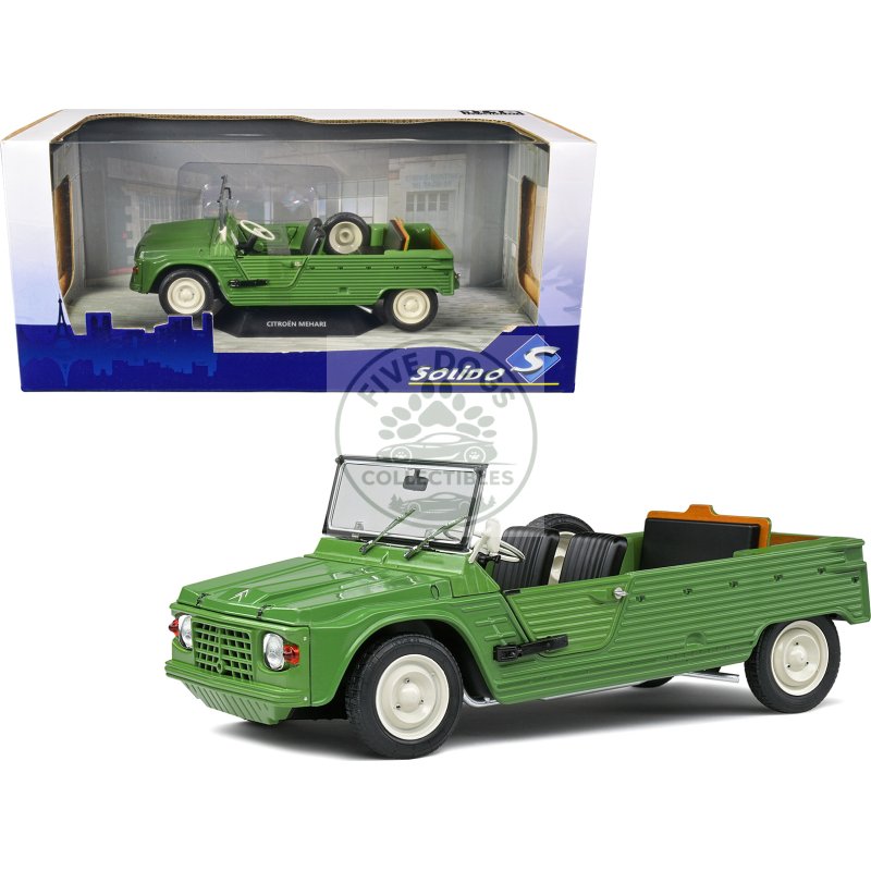 1970 citroen mehari mk.1 vert montana green 1/18 diecast model car by solido