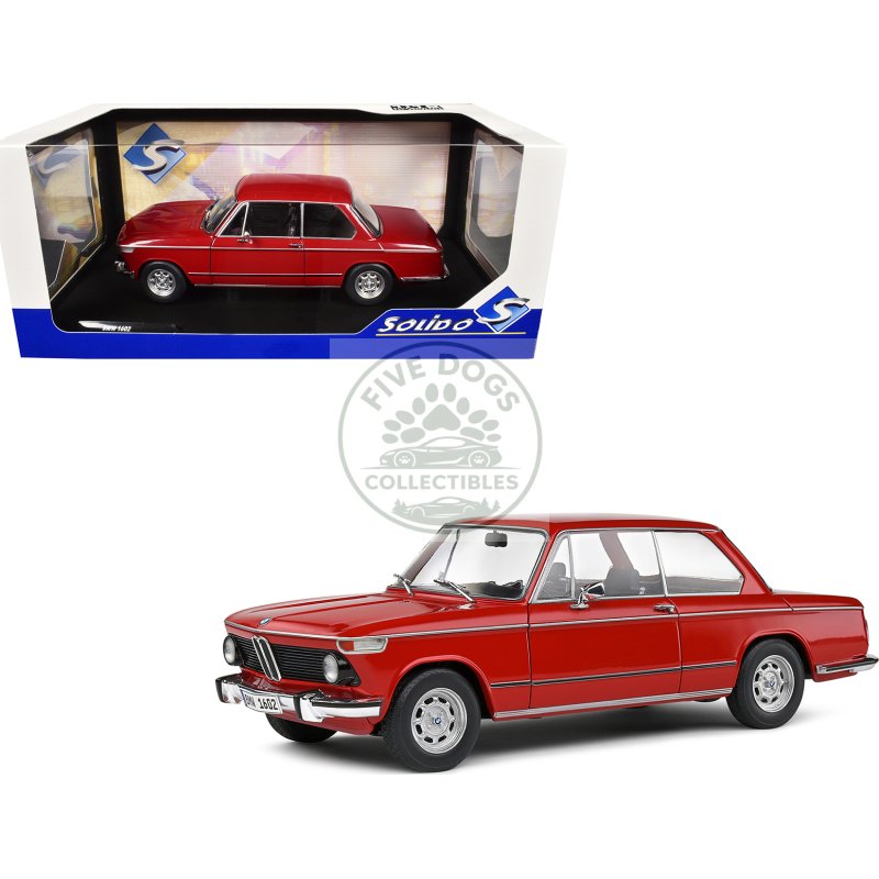 1971 bmw 1602 verona red 1/18 diecast model car by solido