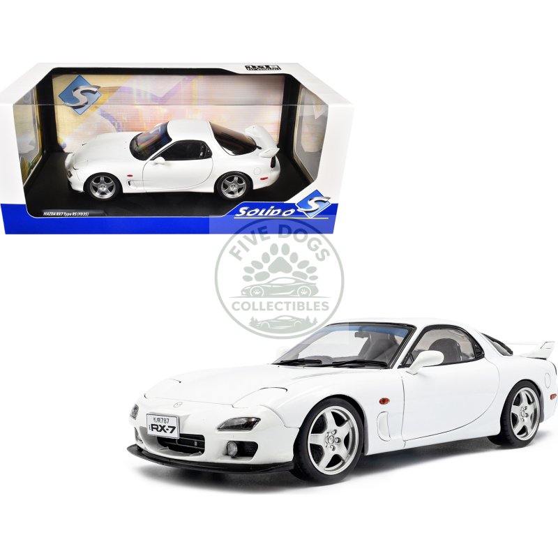 2001 mazda rx7 type rs (fd3s) rhd (right hand drive) white 1/18 diecast model car by solido