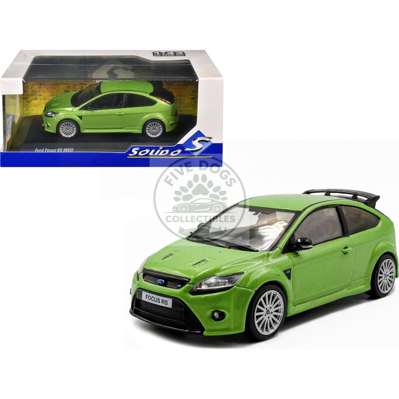 2010 ford focus mkii rs ultimate green metallic 1/43 diecast model car by solido