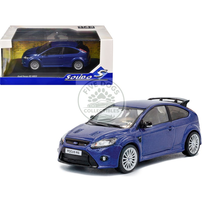 2010 ford focus mkii rs indianapolis blue metallic 1/43 diecast model car by solido