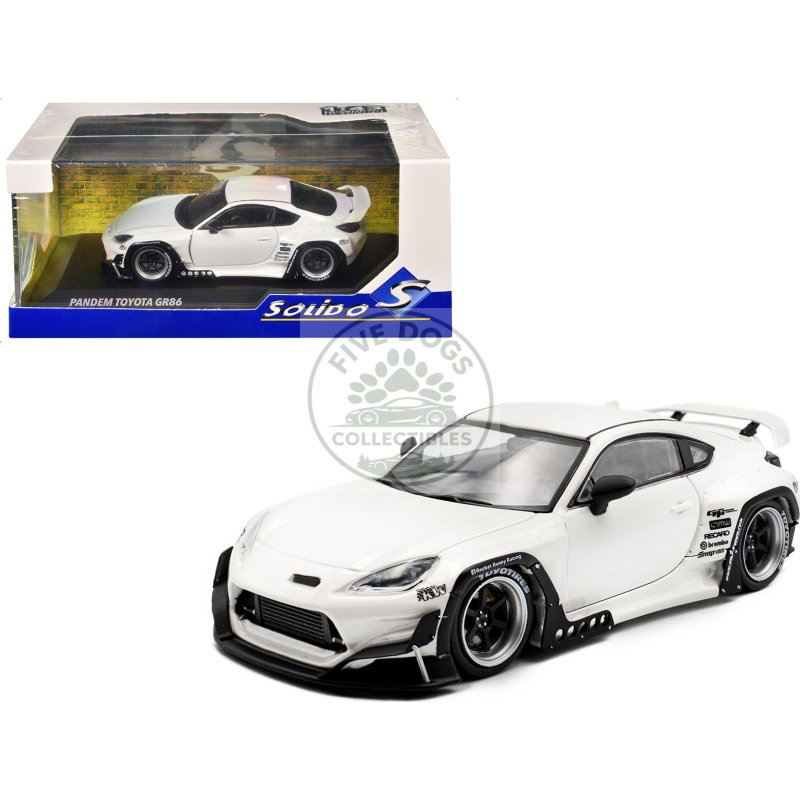2022 toyota pandem gr86 white metallic 1/43 diecast model car by solido