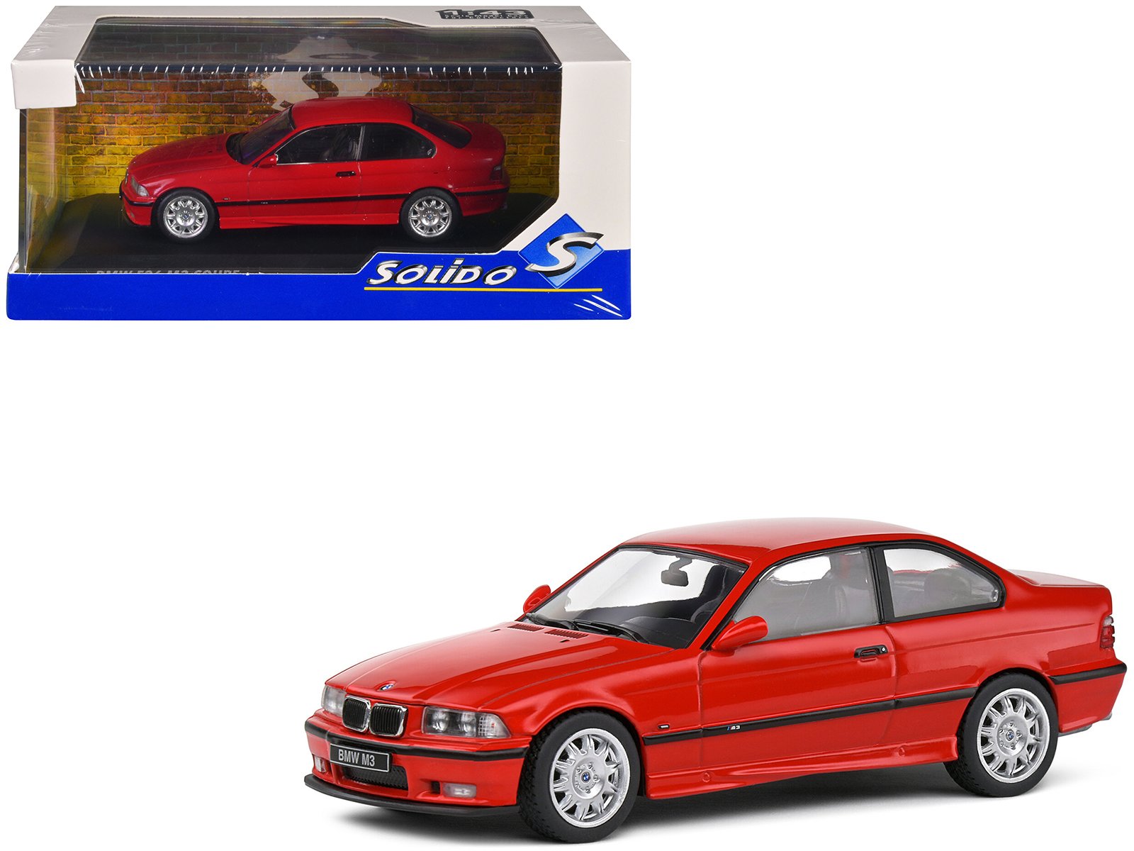 1999 bmw e36 m3 coupe brilliant red 1/43 diecast model car by solido 1999 bmw e36 m3 coupe brilliant red 1/43 diecast model car by solido